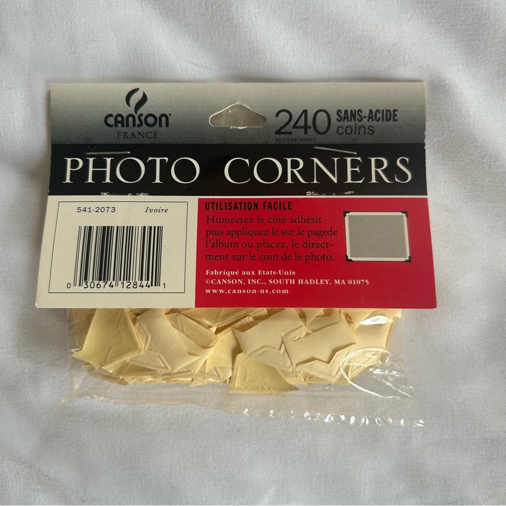 Canson Photo Corners Ivory Acid Free 240 Count